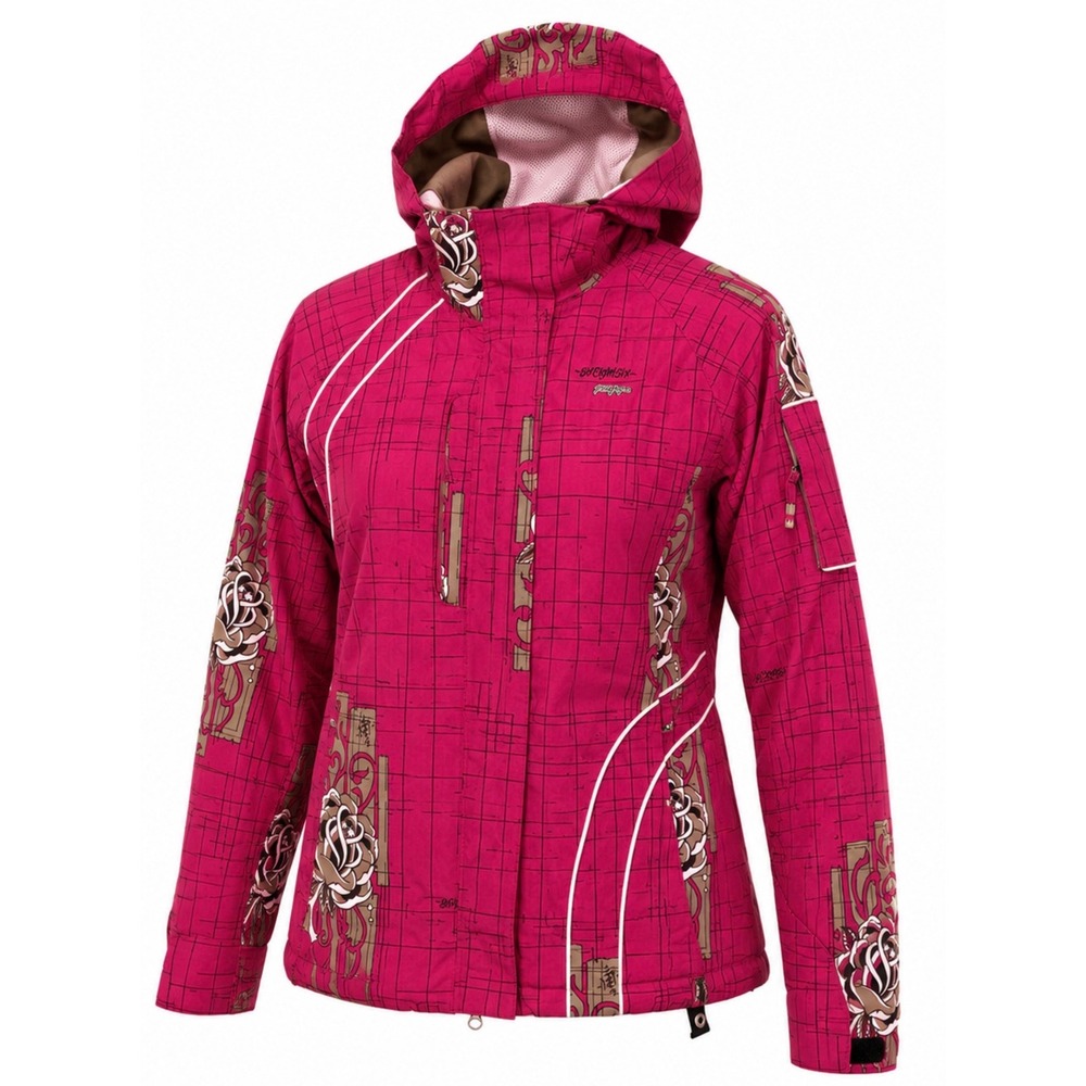 Vintage 686 Women's S Snowboard Jacket Pete Campbell Artist Collab Pink Floral